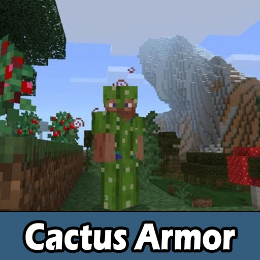 Cactus Armor and Sword Mod for Minecraft PE