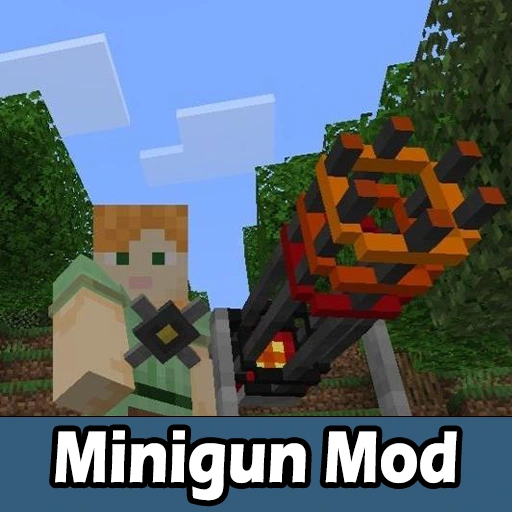Minigun Mod for Minecraft PE