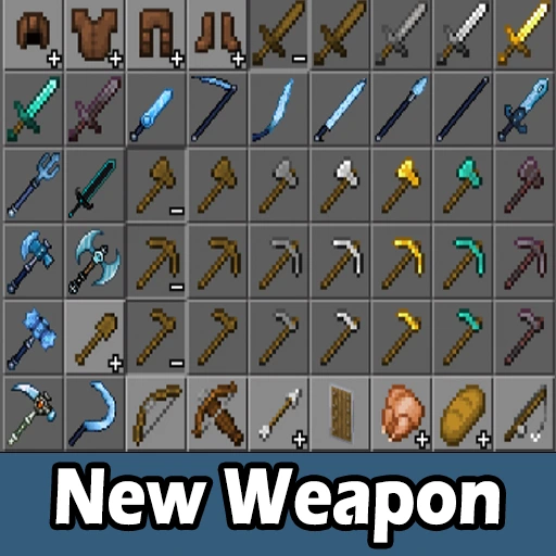 New Weapon Mod for Minecraft PE